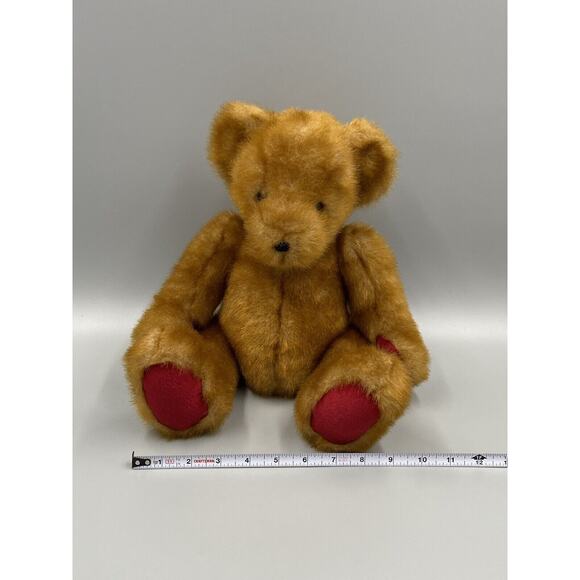 Dan Dee Teddy Bear Brown Mohair Style 12" Plush Collectors Choice Stuffed Animal - Picture 5 of 8